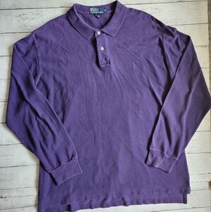 Polo Ralph‎ Lauren Long Sleeved Polo Purple Size XL
